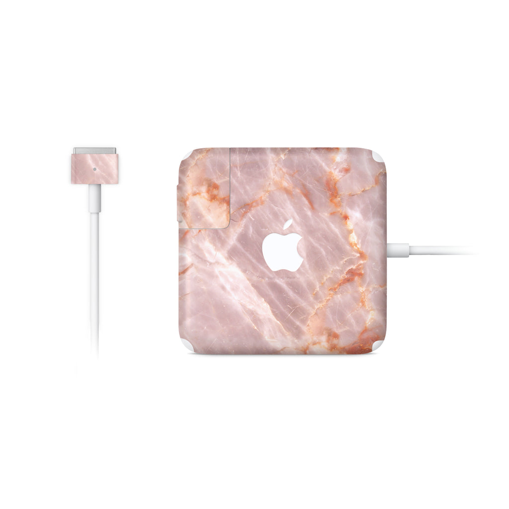 Blush Marble MacBook Charger Skin