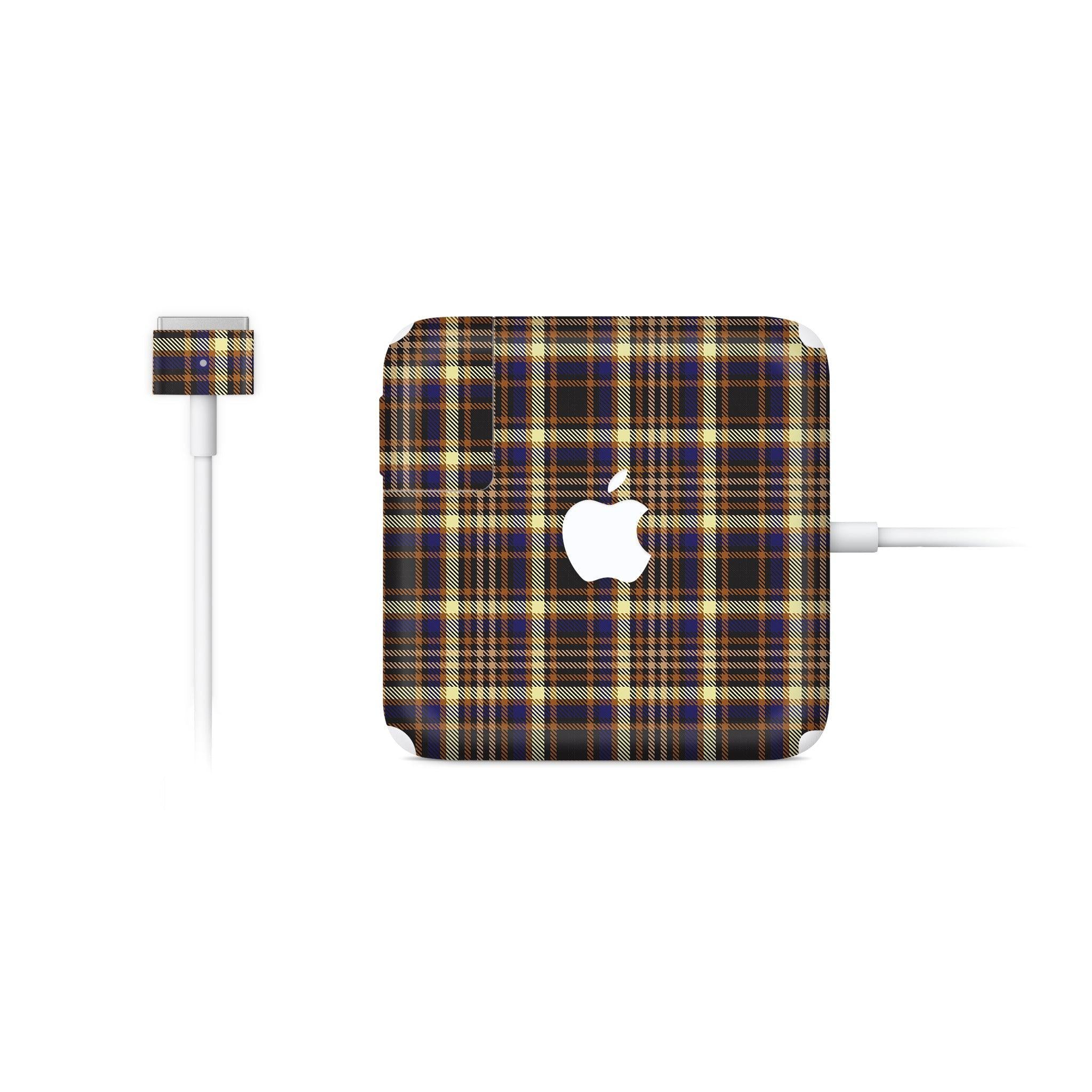 Butterscotch Plaid MacBook Charger Skin