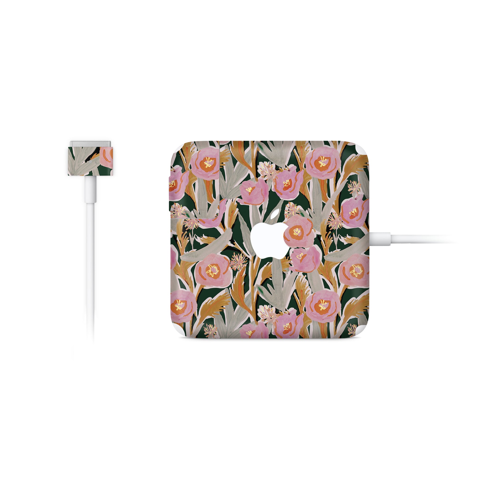 Fall Floral MacBook Charger Skin