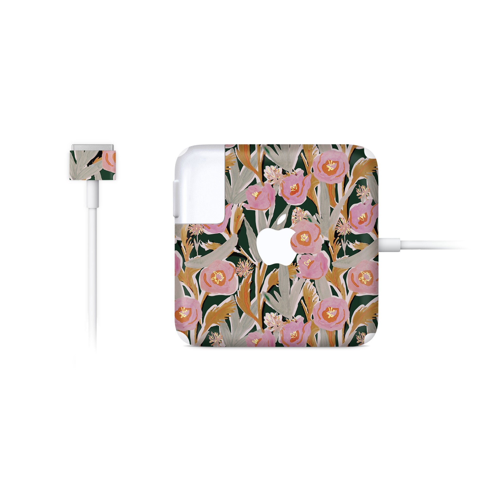 Fall Floral MacBook Charger Skin