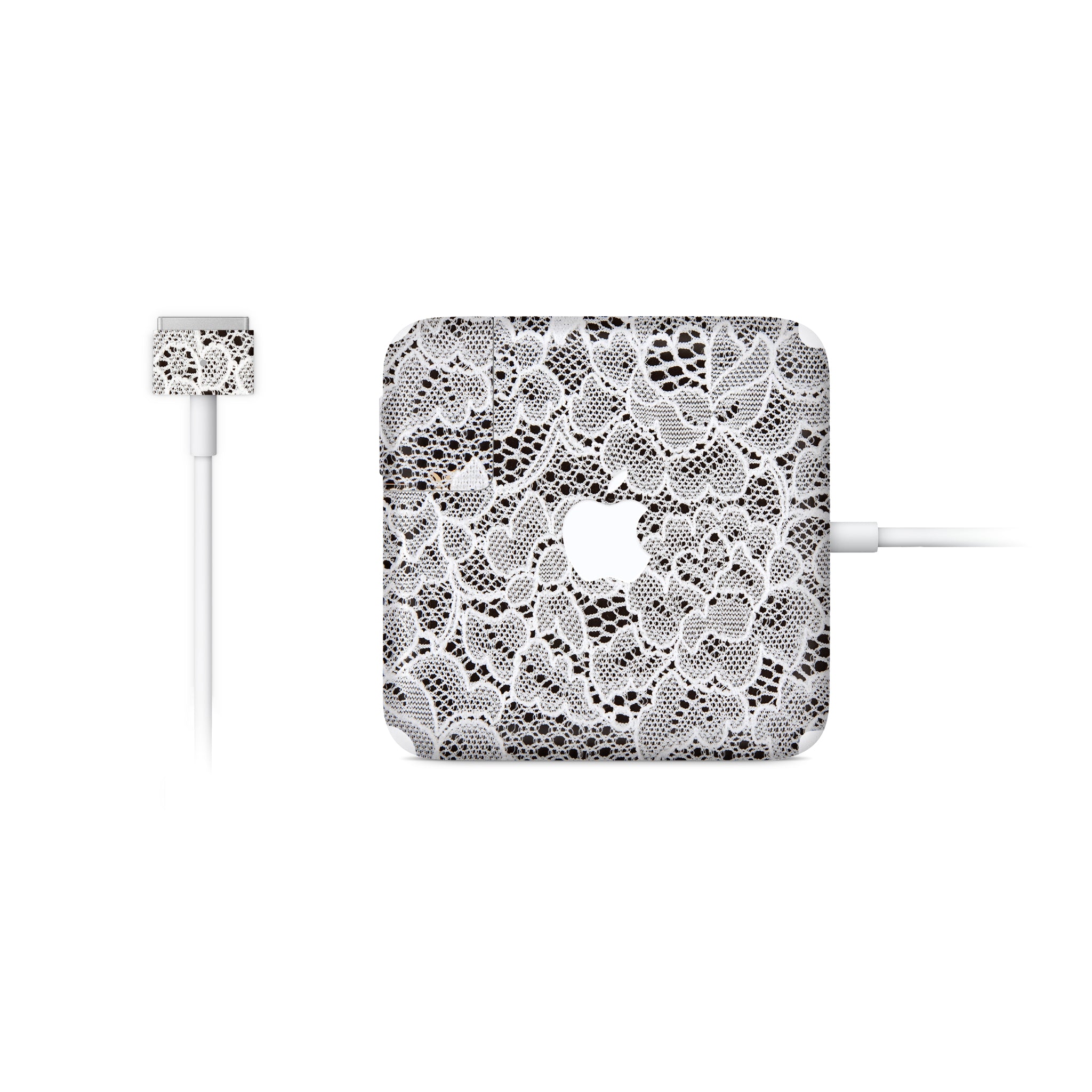 French Lace MacBook Charger Skin