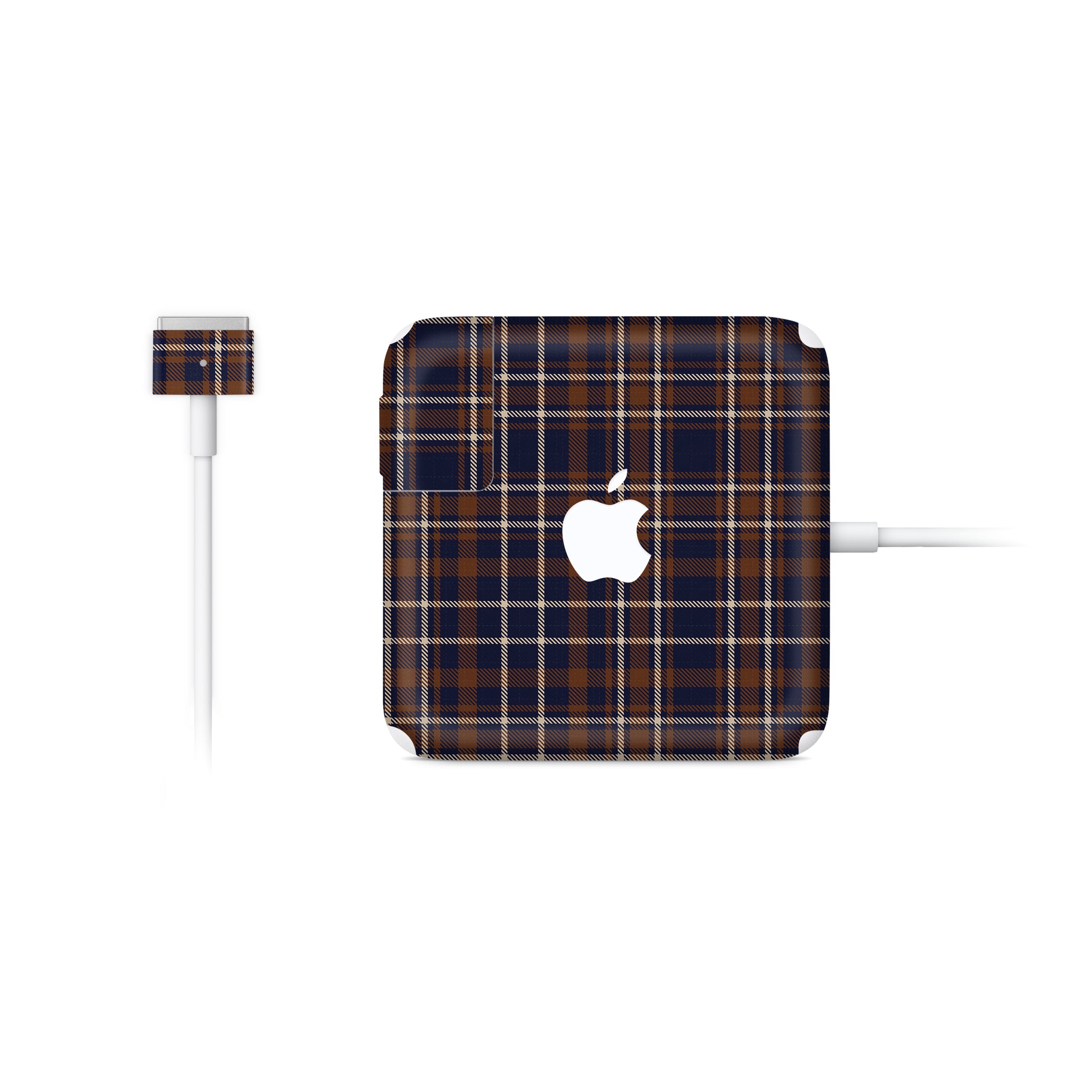 Hot Toddy Plaid MacBook Charger Skin