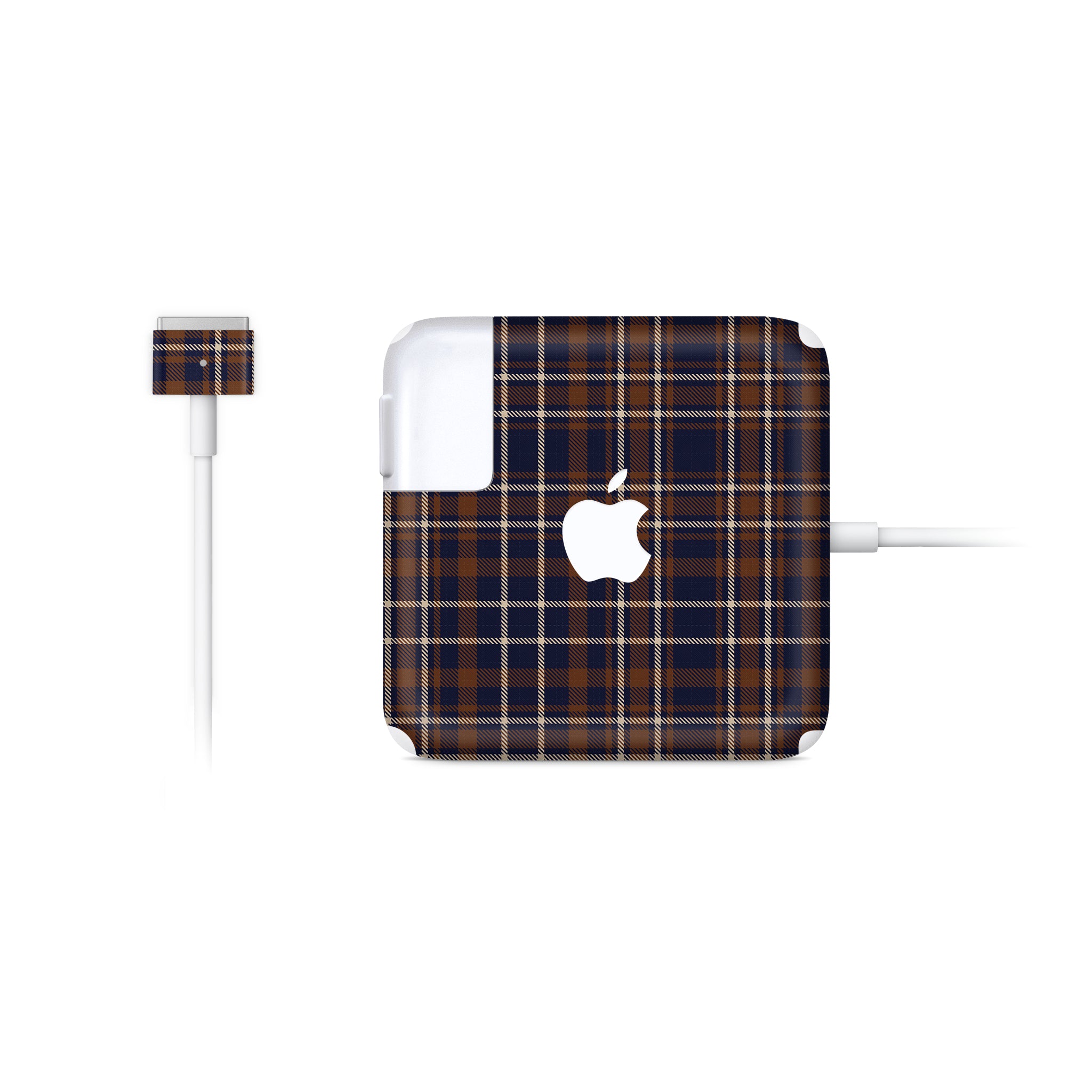 Hot Toddy Plaid MacBook Charger Skin