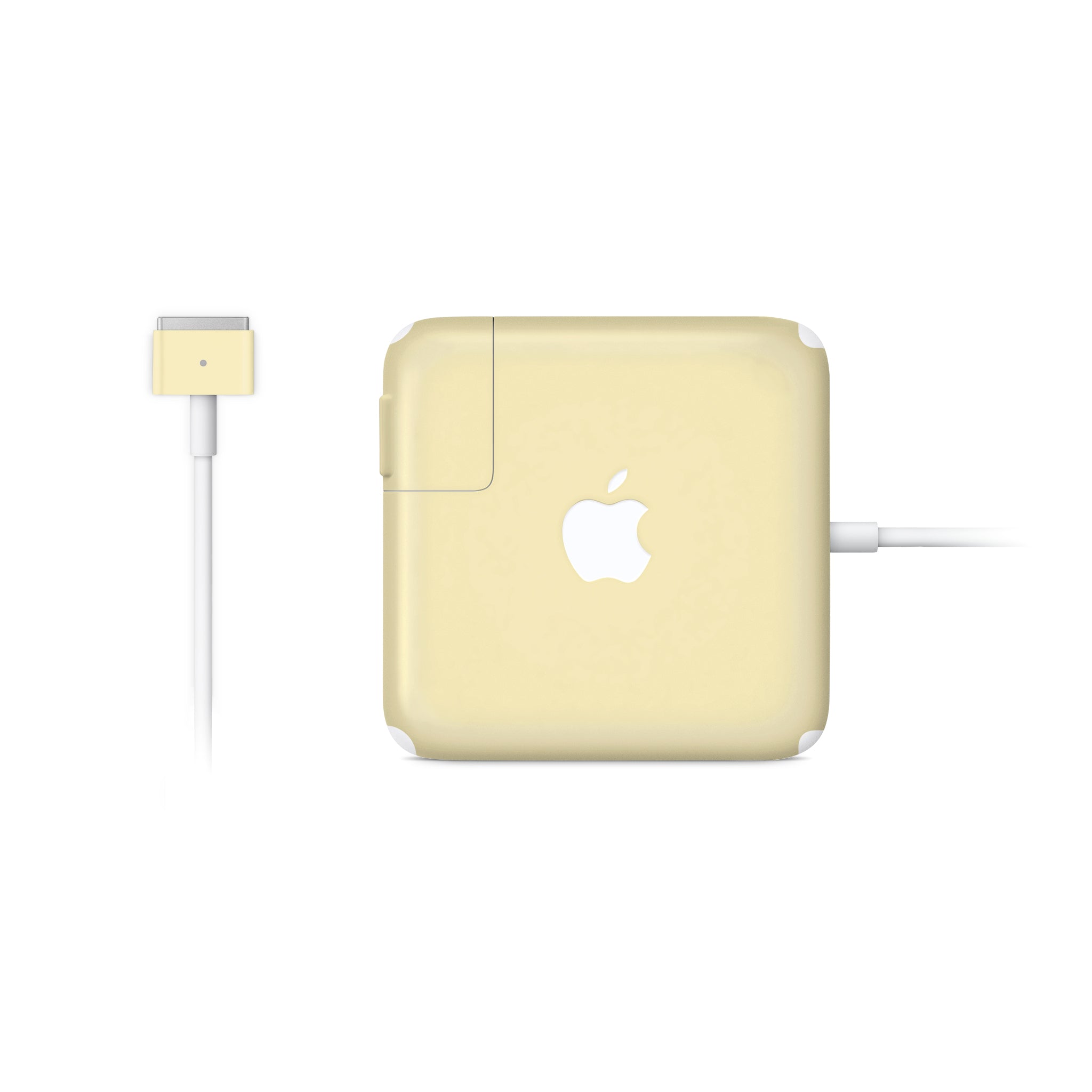 Soft Yellow MacBook Charger Skin