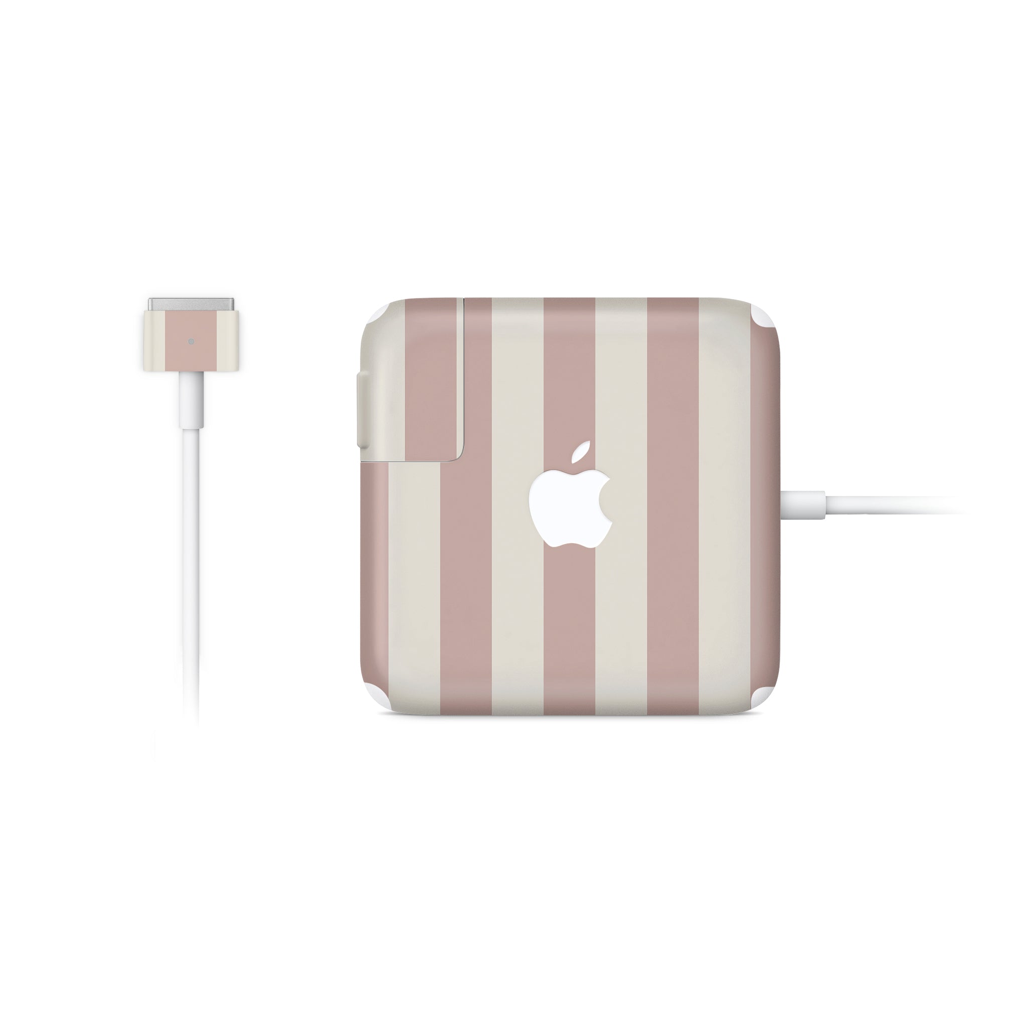 Sugar Stripe MacBook Charger Skin