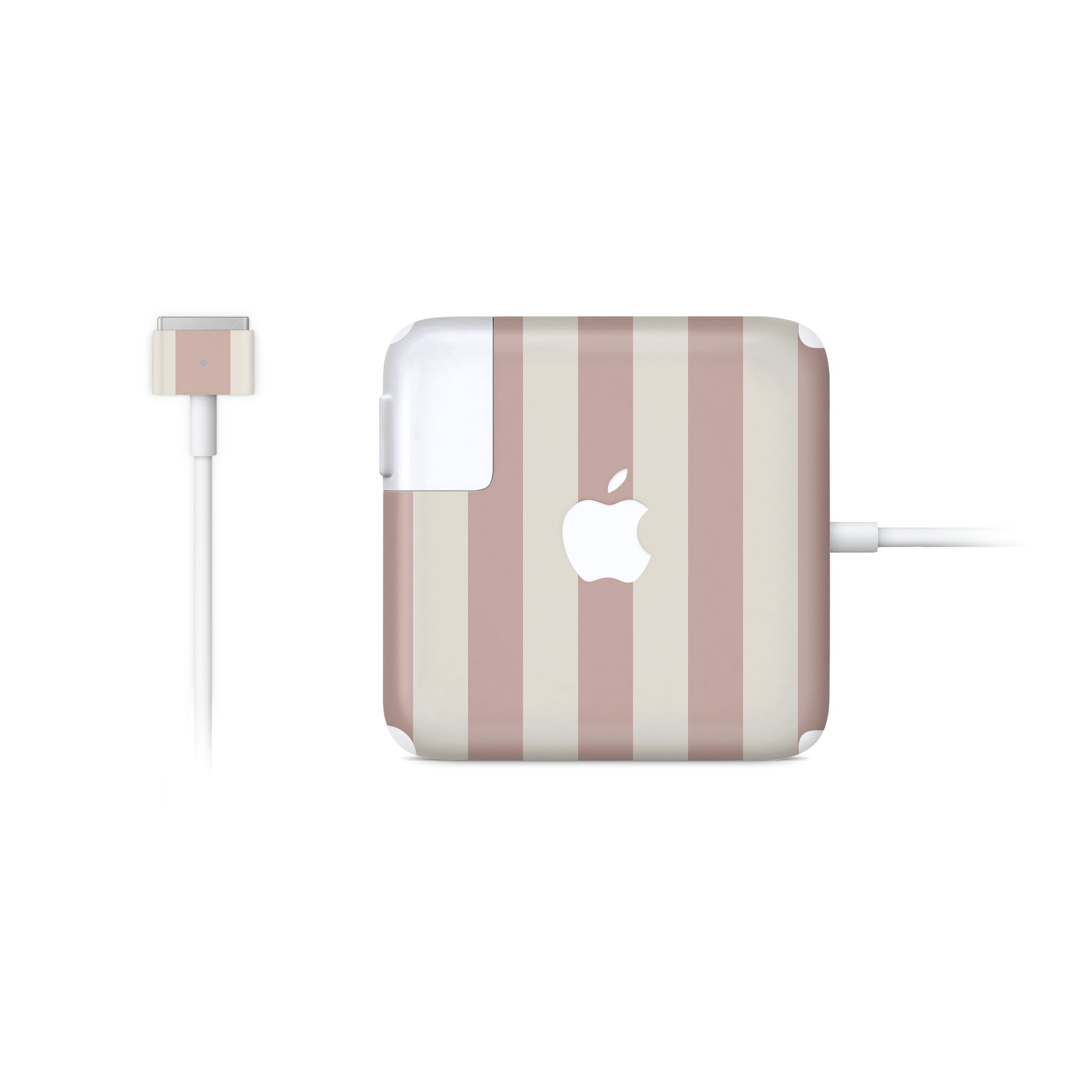 Sugar Stripe MacBook Charger Skin
