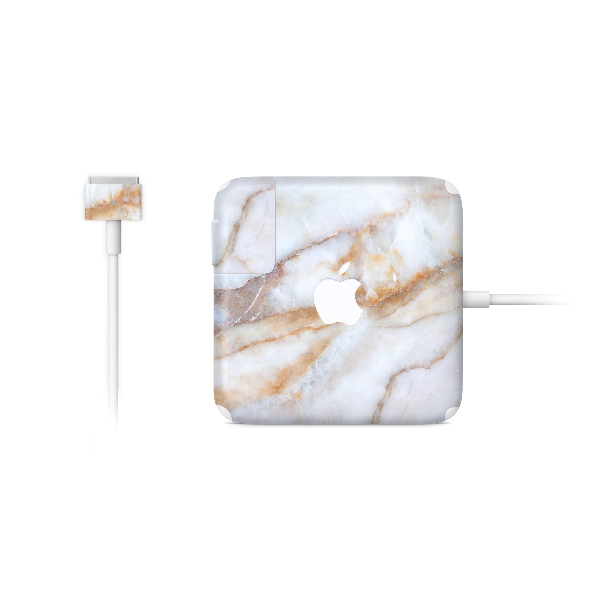 Vanilla Marble MacBook Charger Skin
