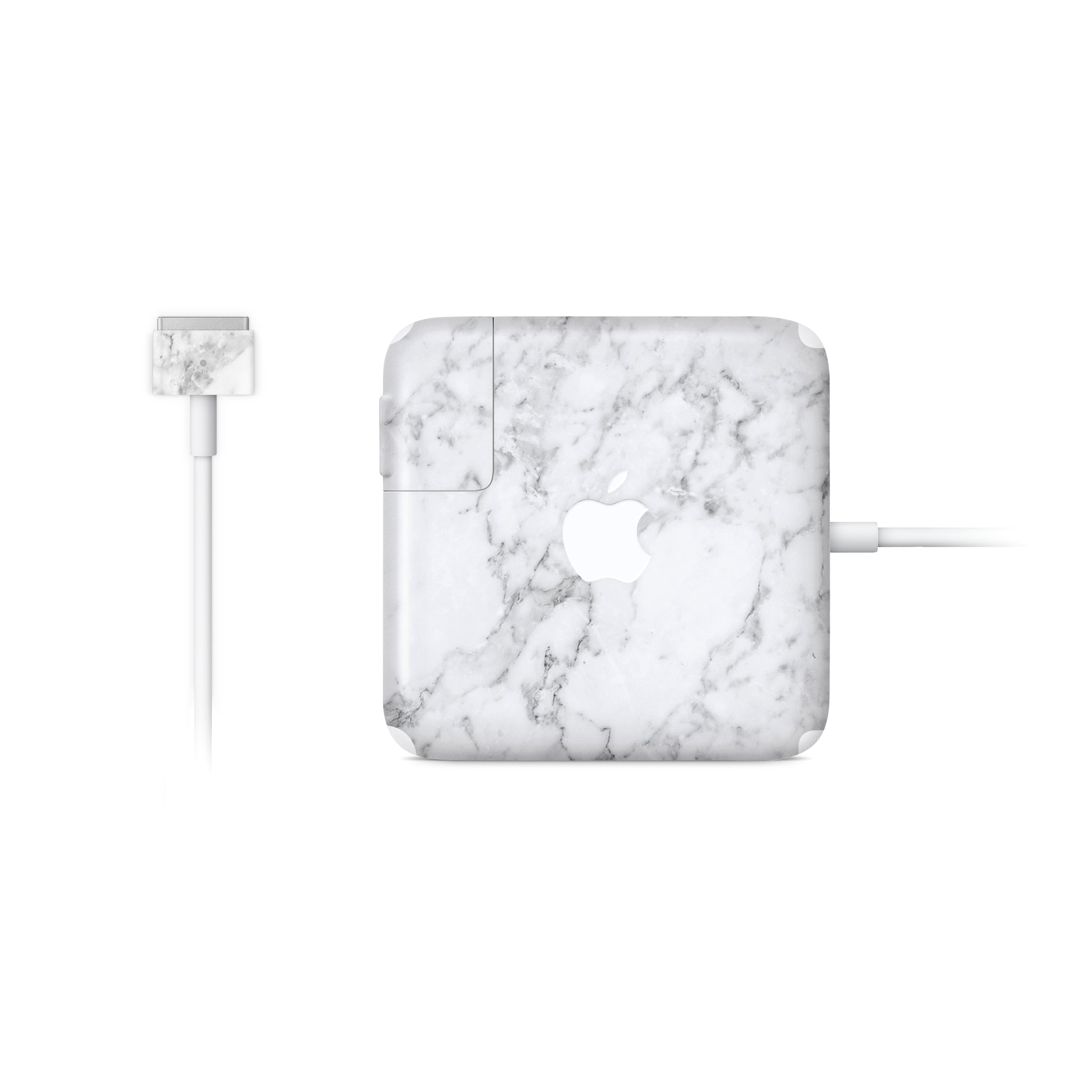 White Mable MacBook Charger Skin