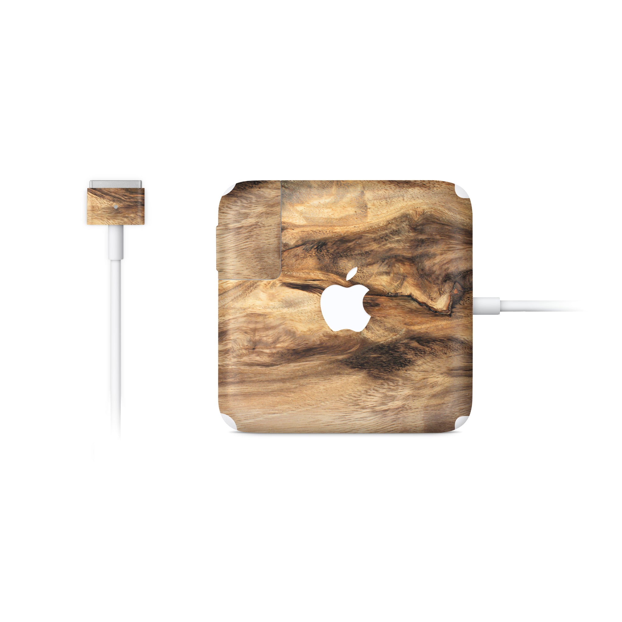 Wood MacBook Charger Skin