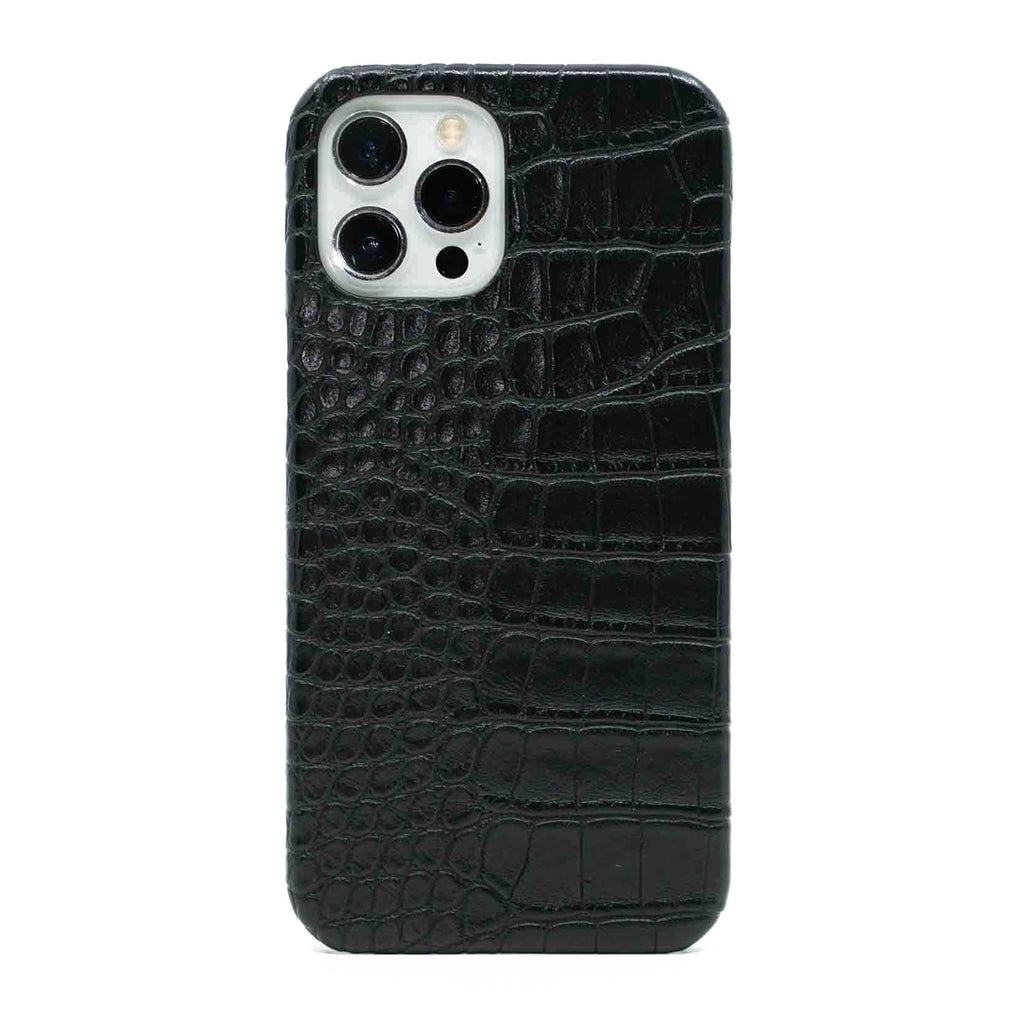 Black Crocodile iPhone Case