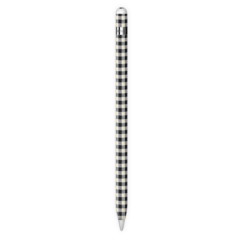 Black Gingham Apple Pencil Skin