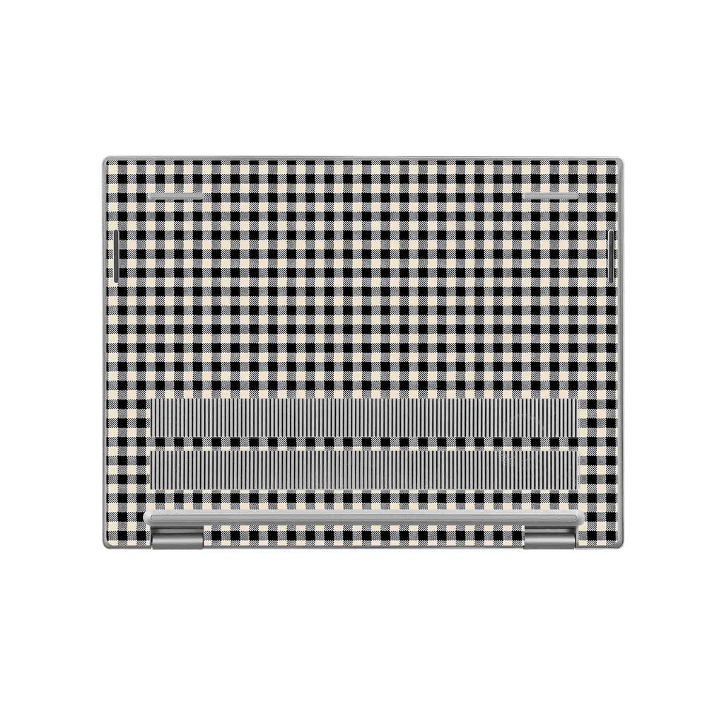 Black Gingham Inspiron Skin