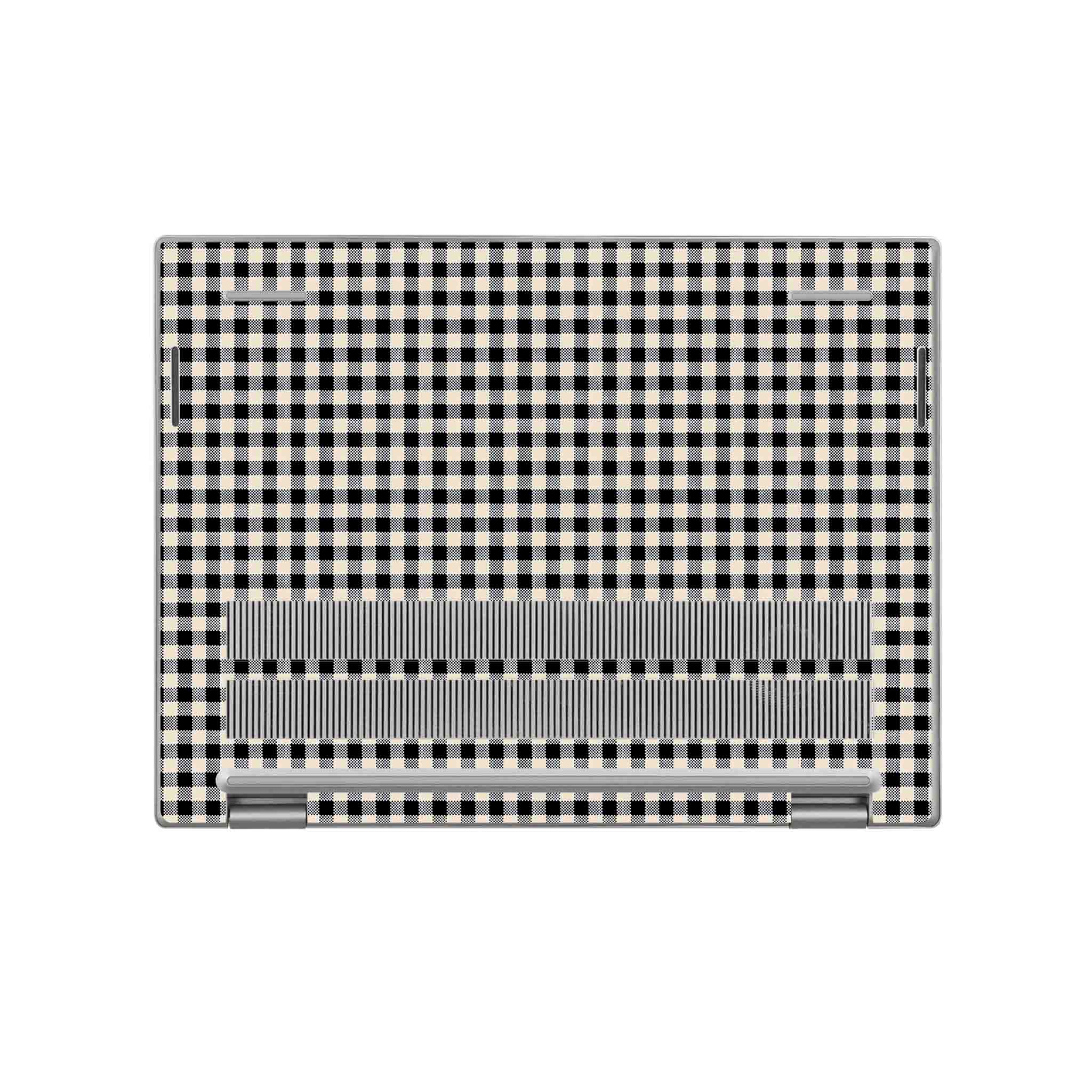Black Gingham Inspiron Skin