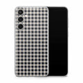 Black Gingham Samsung Galaxy Skin + Case