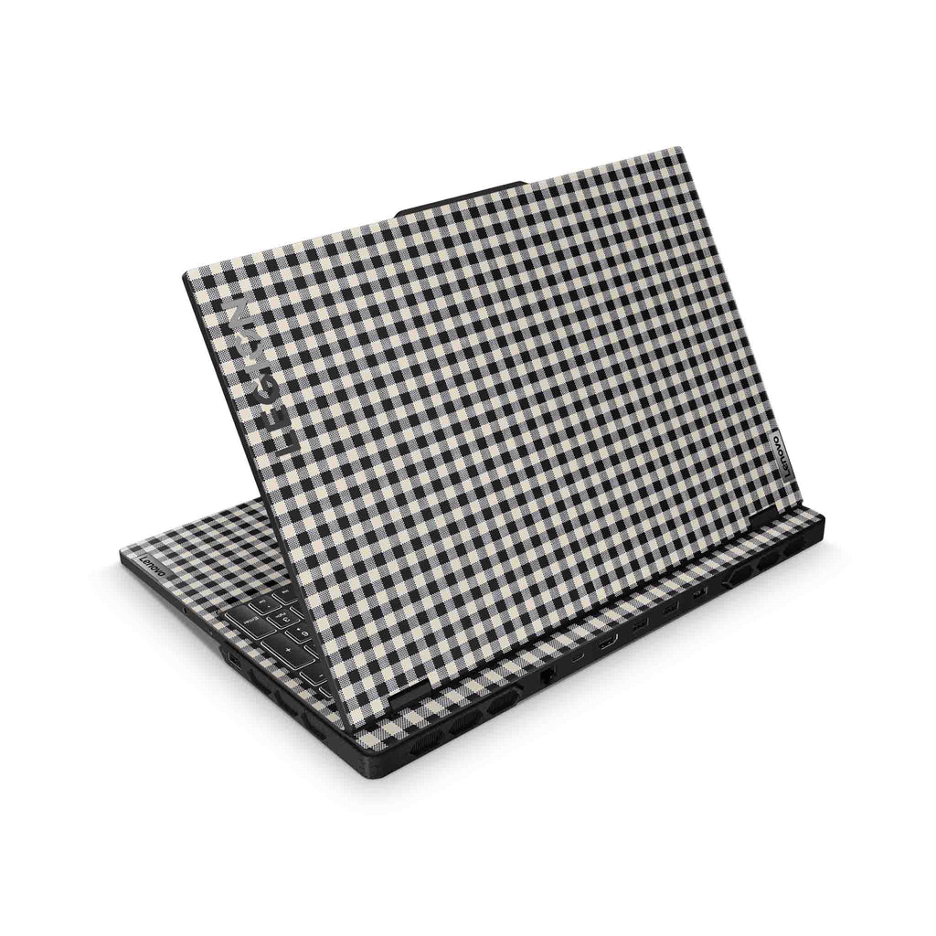 Black Gingham Lenovo Legion Skin