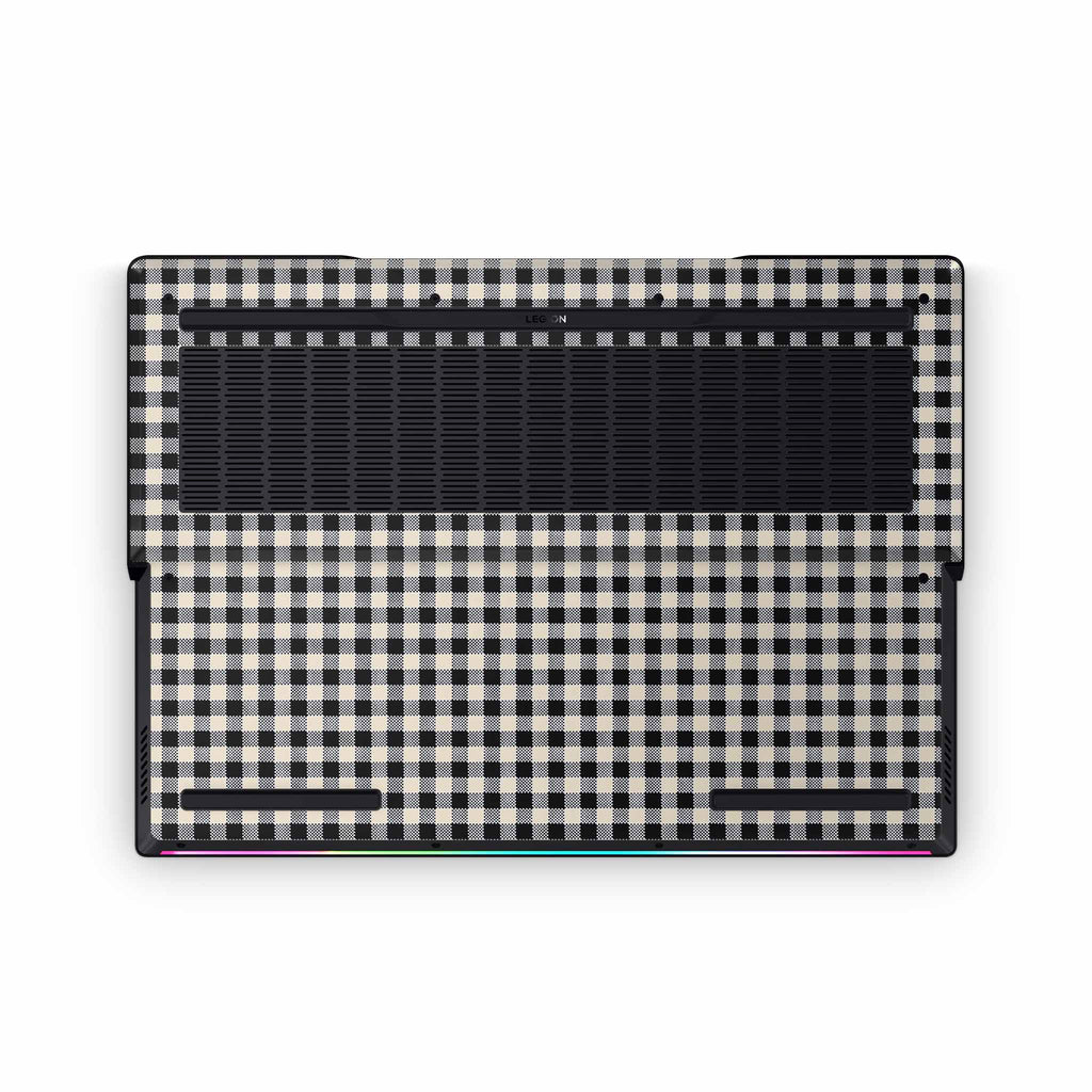Black Gingham Lenovo Legion Skin