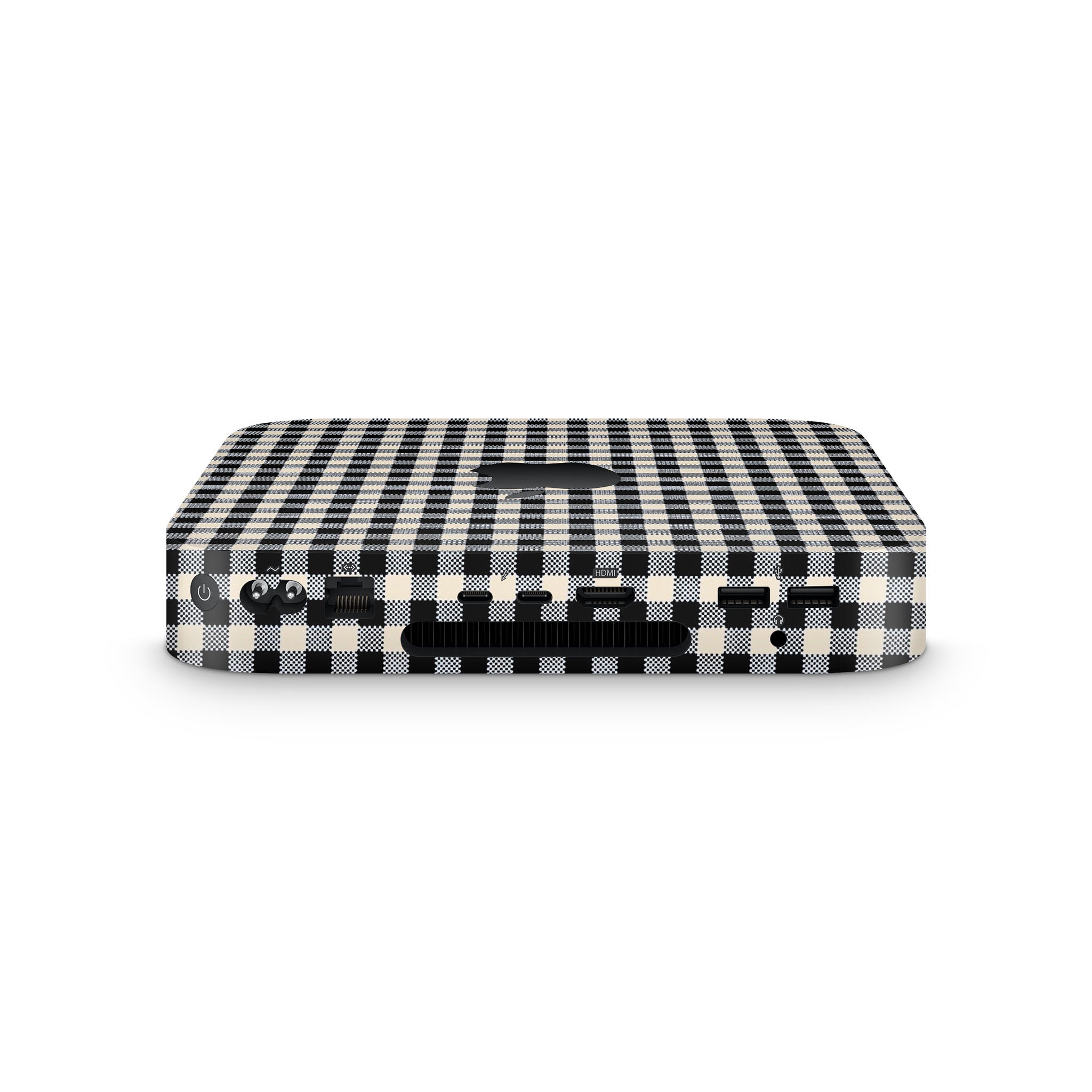 Black Gingham Mac Mini