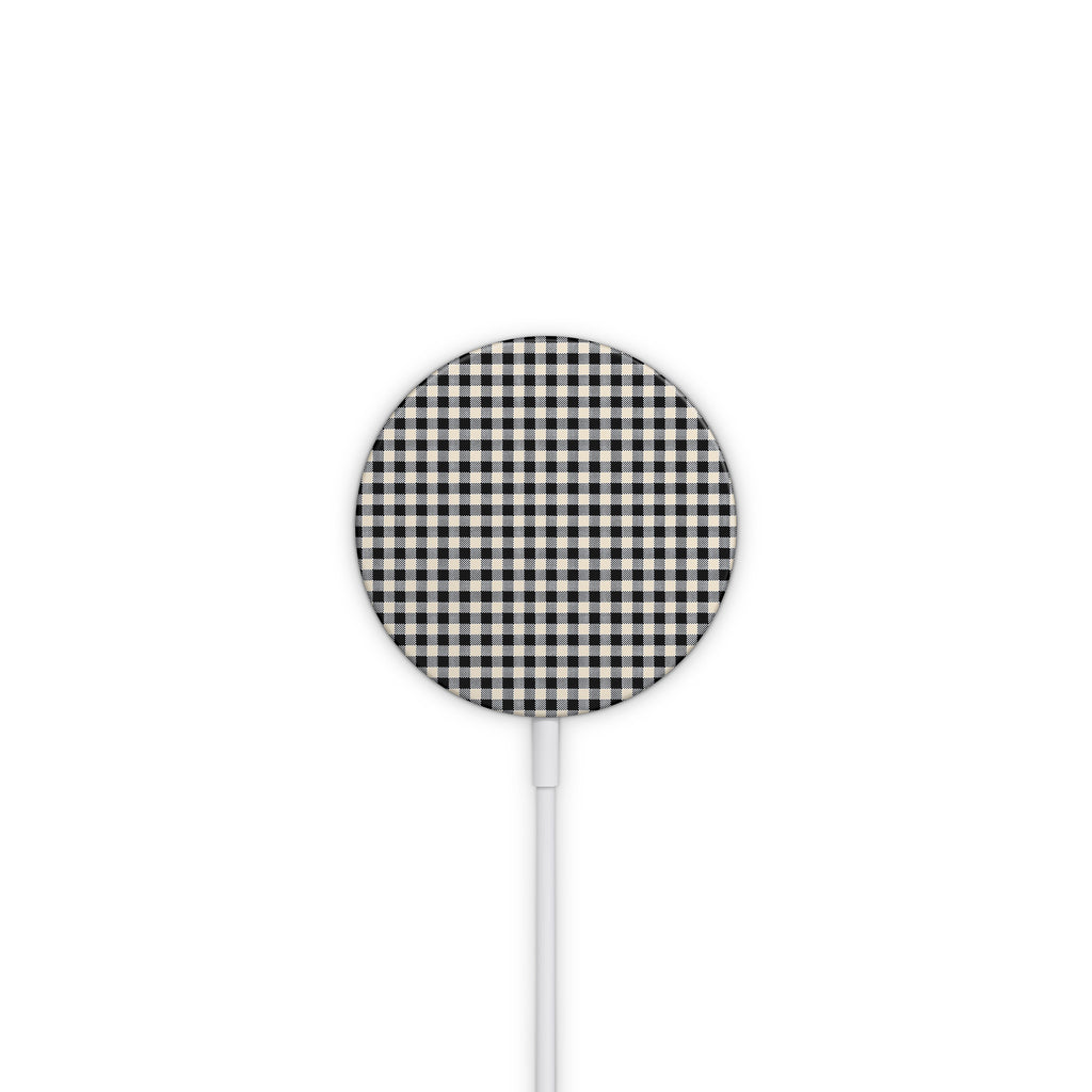 Black Gingham MagSafe Skin