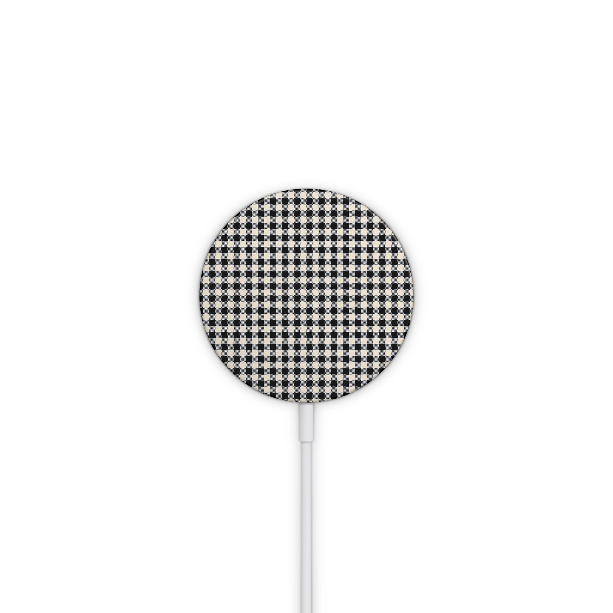 Black Gingham MagSafe Skin