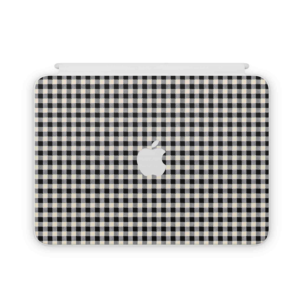 Black Gingham Magic Keyboard Folio Skin