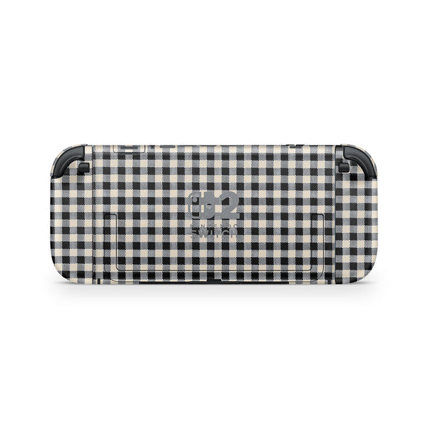 Black Gingham Nintendo Switch 2 Skin - Uniqfind