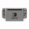 Black Gingham Nintendo Switch Skin