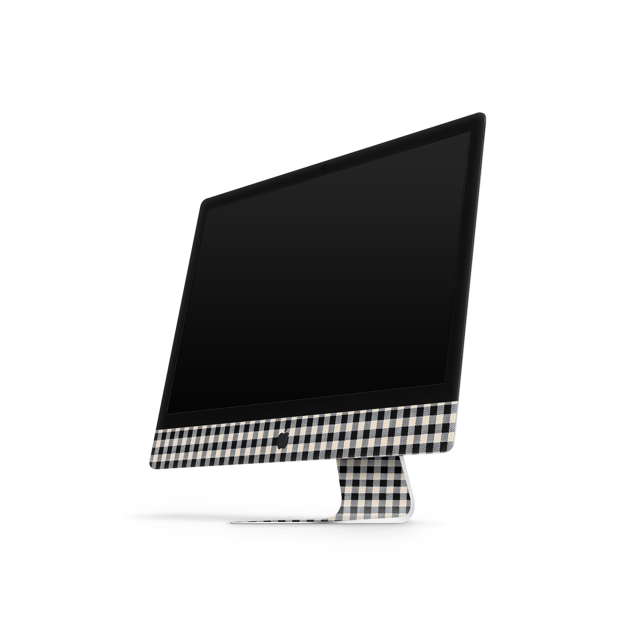 Black Gingham iMac Skin
