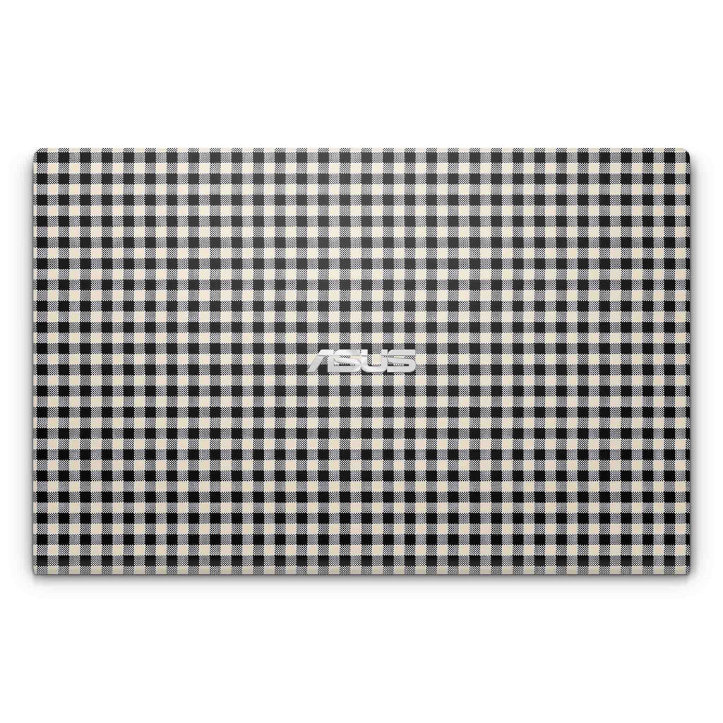 Black Gingham Asus VivoBook Skin