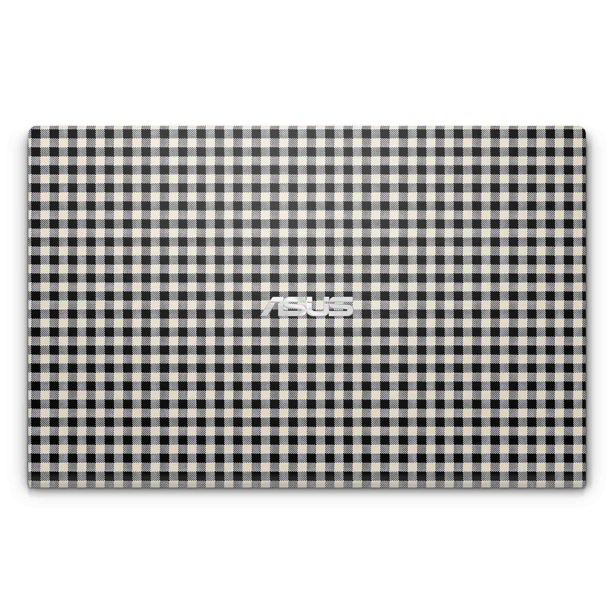 Black Gingham Asus VivoBook Skin