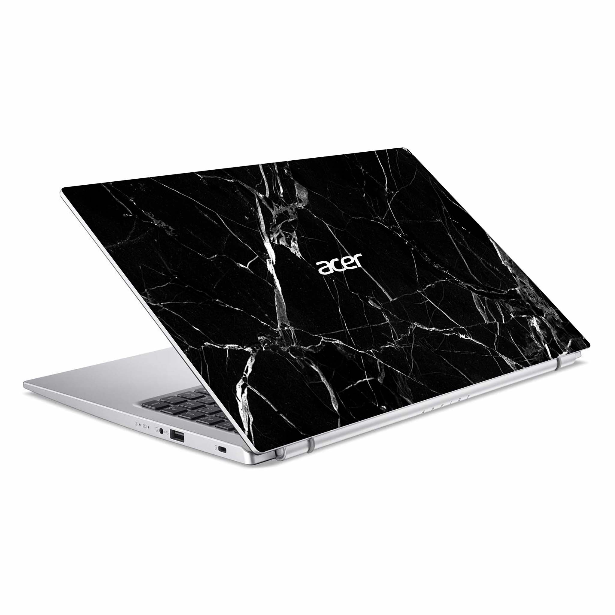 Black Hyper Marble Acer Skin Top View