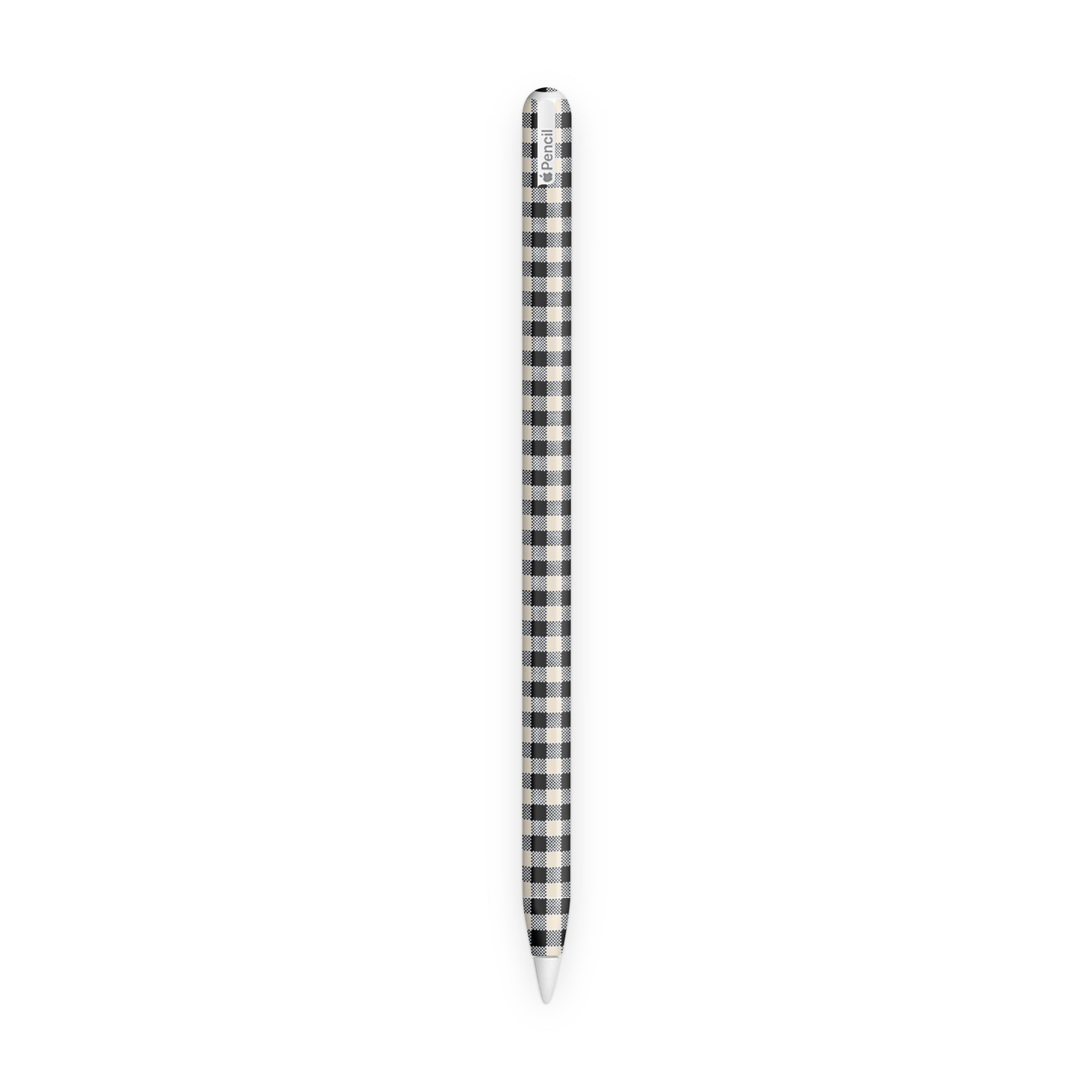 Black Gingham Apple Pencil Skin