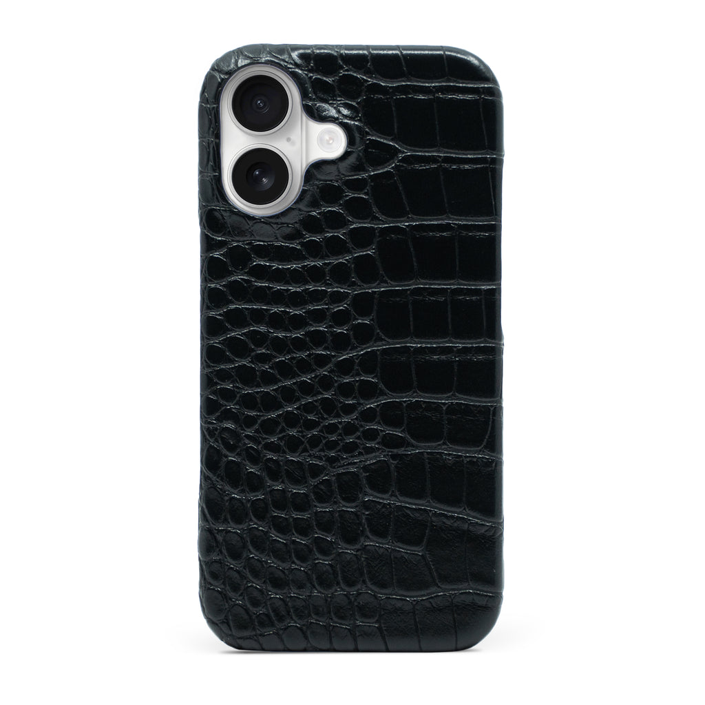 Black Crocodile iPhone Case
