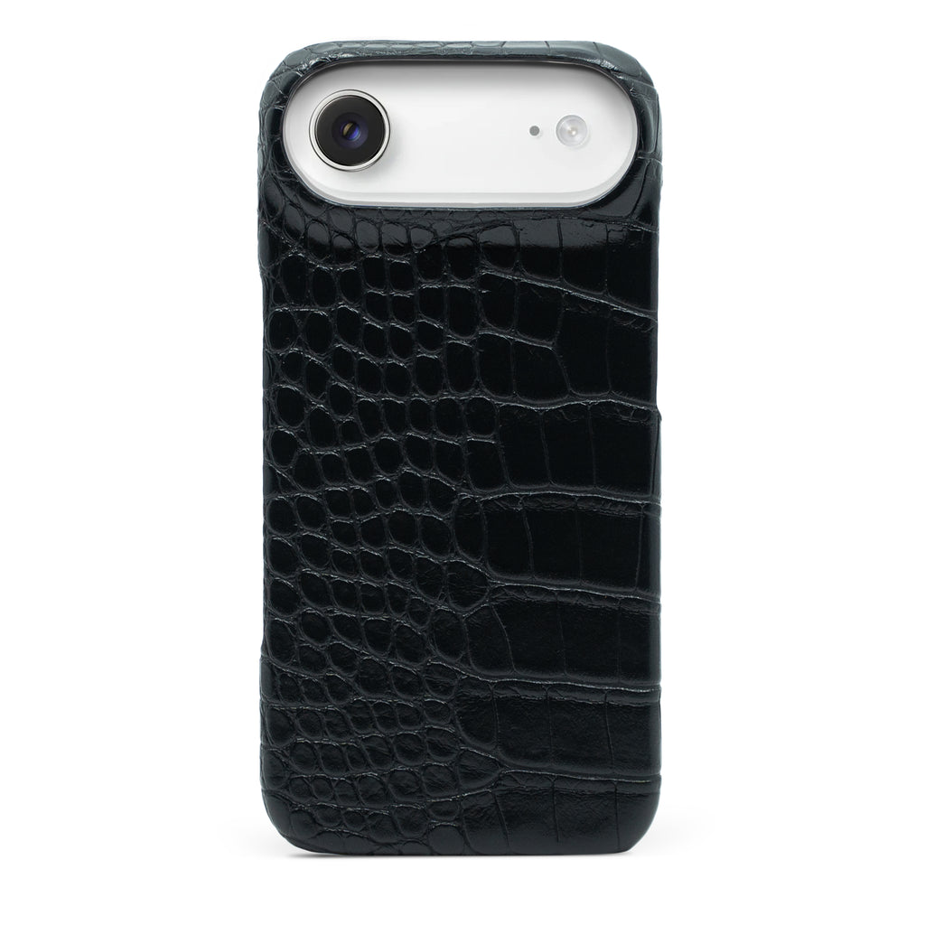 Black Crocodile iPhone Case