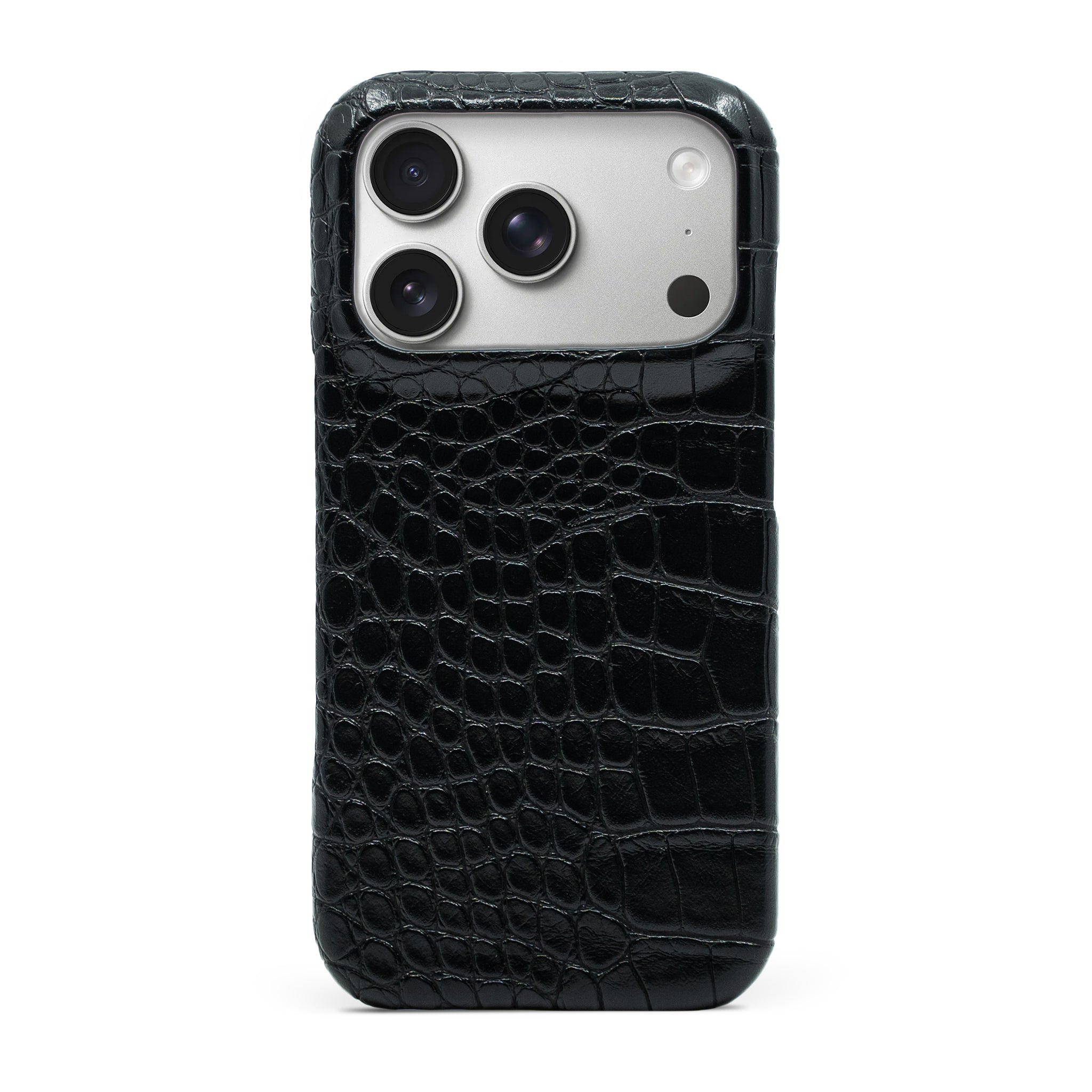 Black Crocodile iPhone Case