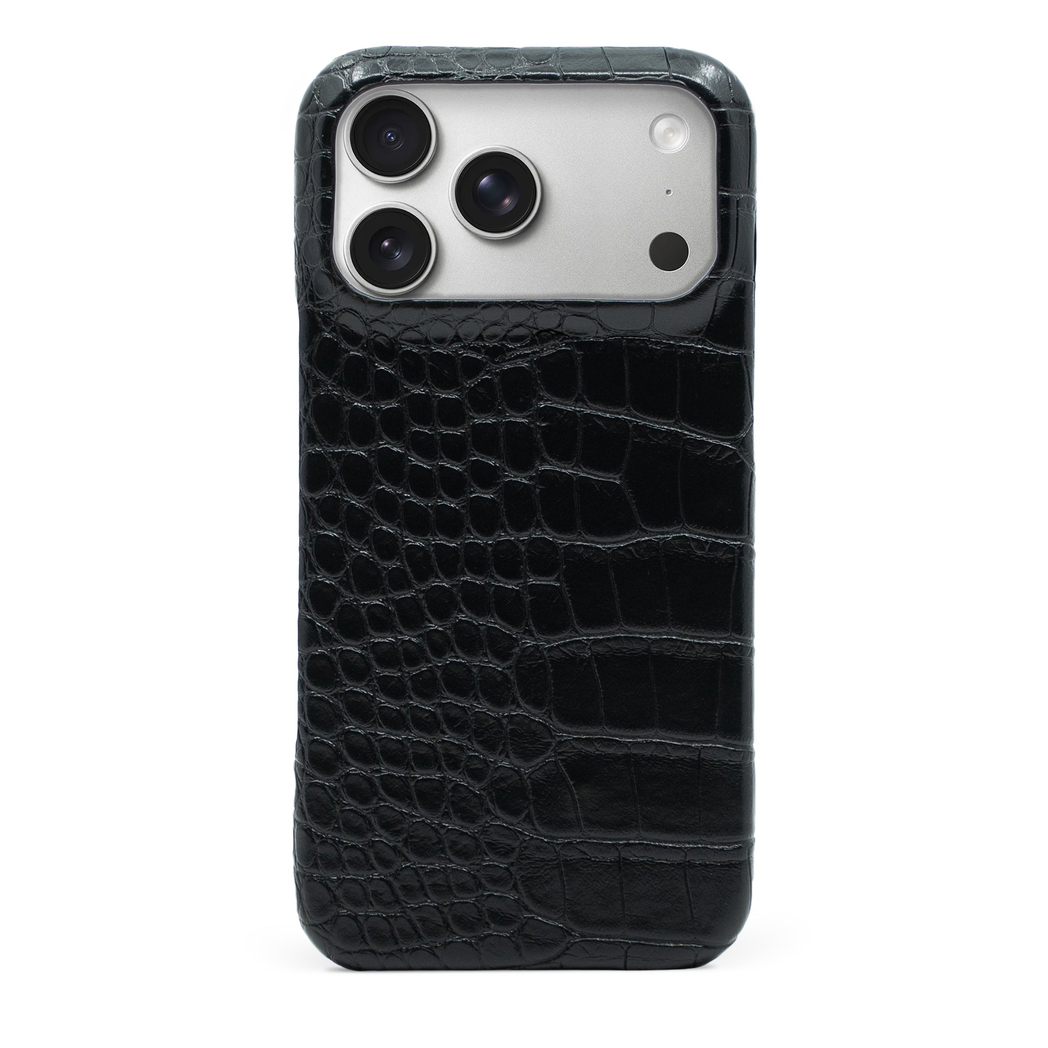 Black Crocodile iPhone Case