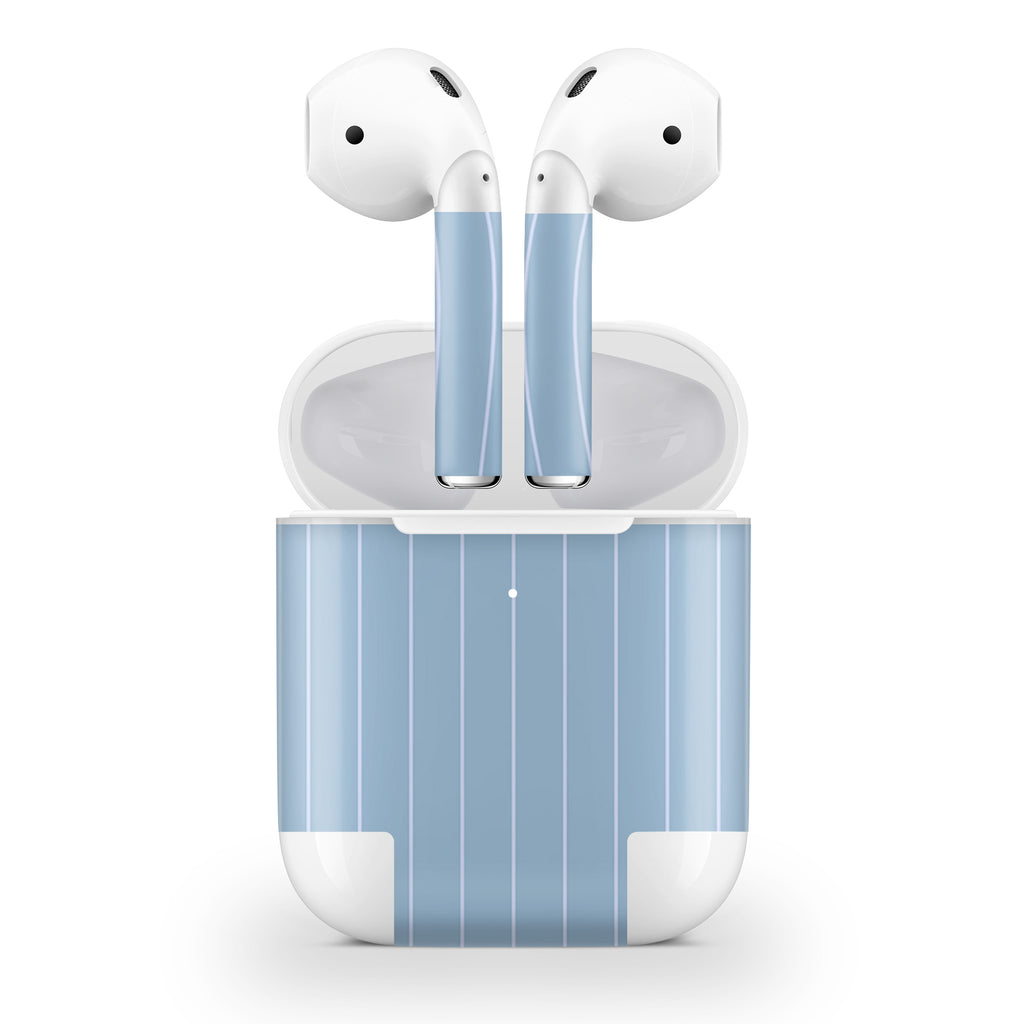 Blue Fine Line AirPods Skin