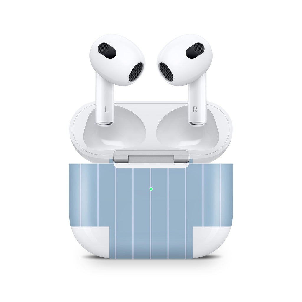 Blue Fine Line AirPods Skin