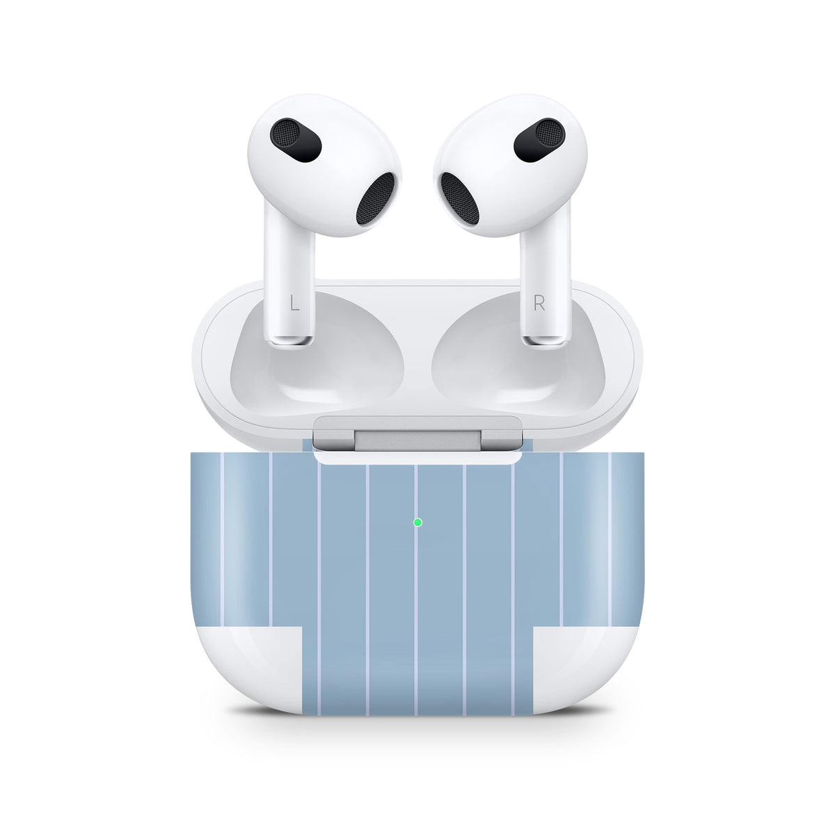 Blue Fine Line AirPods Skin