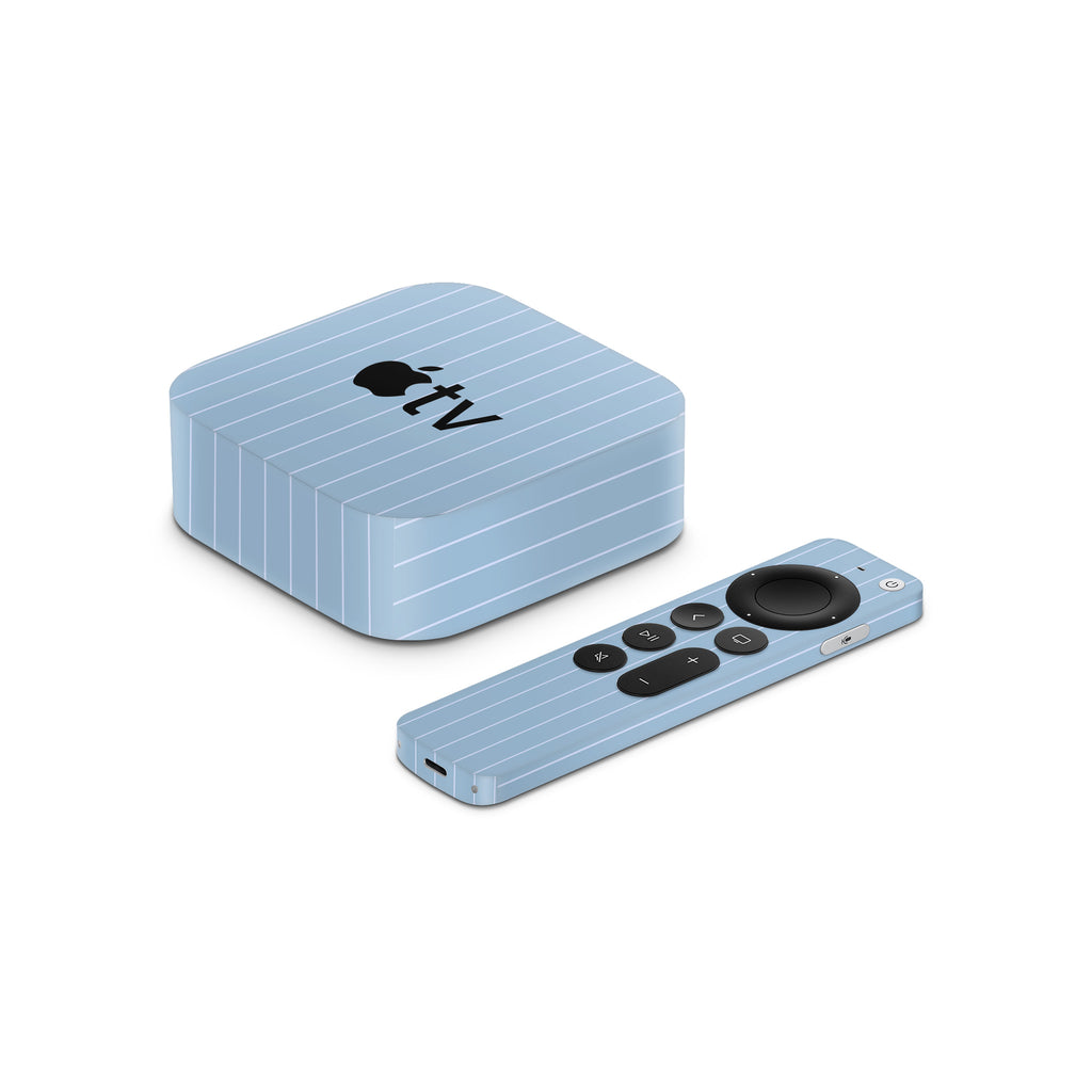 Blue Fine Line Apple TV Skin