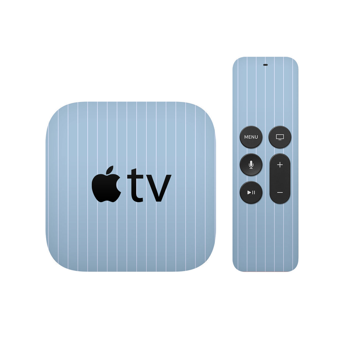 Blue Fine Line Apple TV Skin