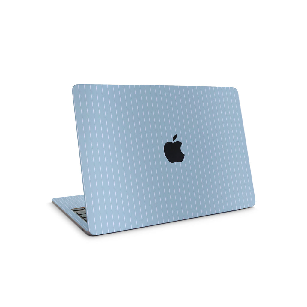 Blue Fine Line MacBook Skin + Case