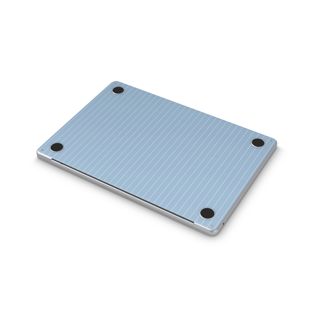 Blue Fine Line MacBook Skin + Case