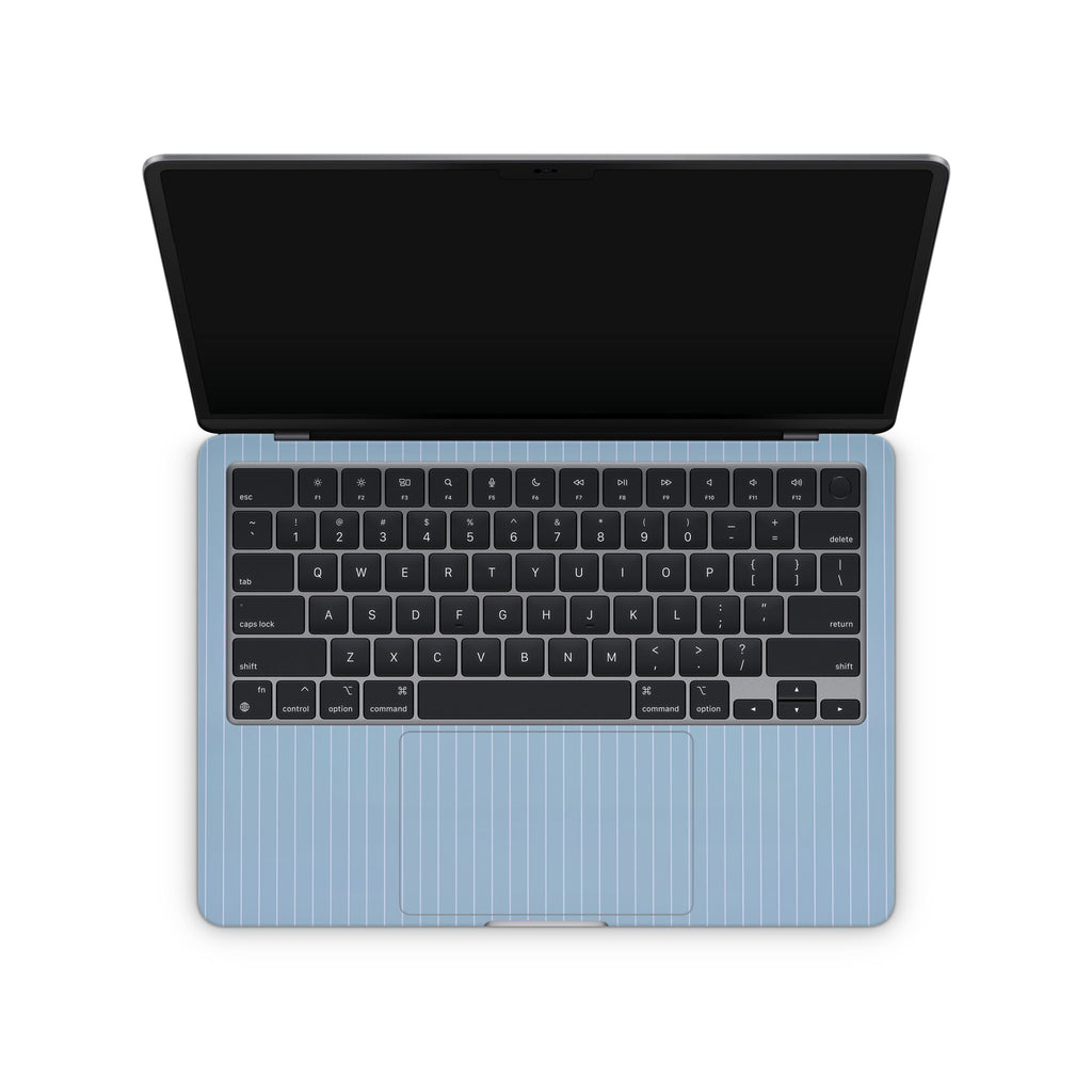 Blue Fine Line MacBook Skin + Case