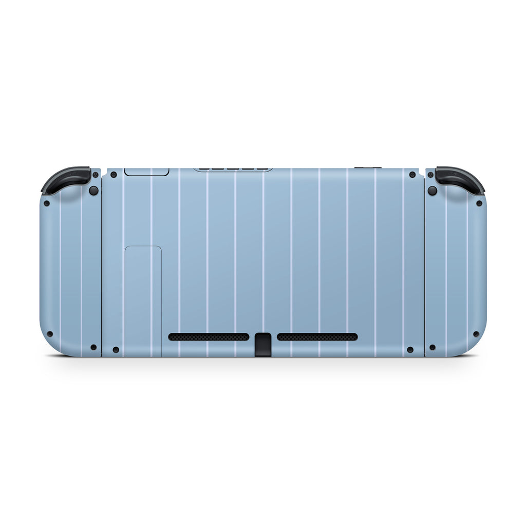 Blue Fine Line Nintendo Switch Skin