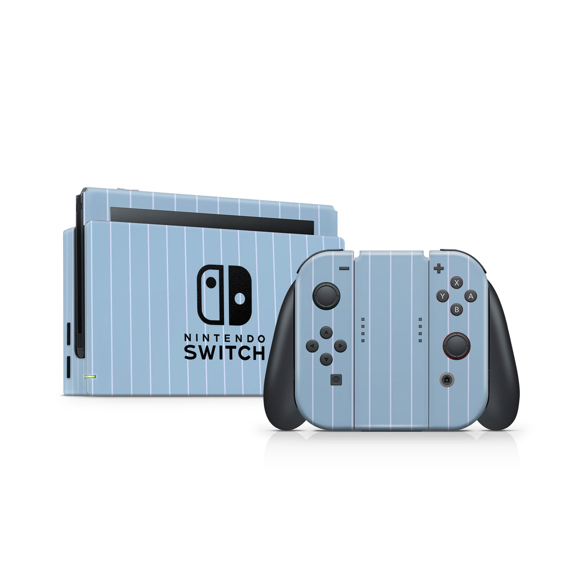 Blue Fine Line Nintendo Switch Skin