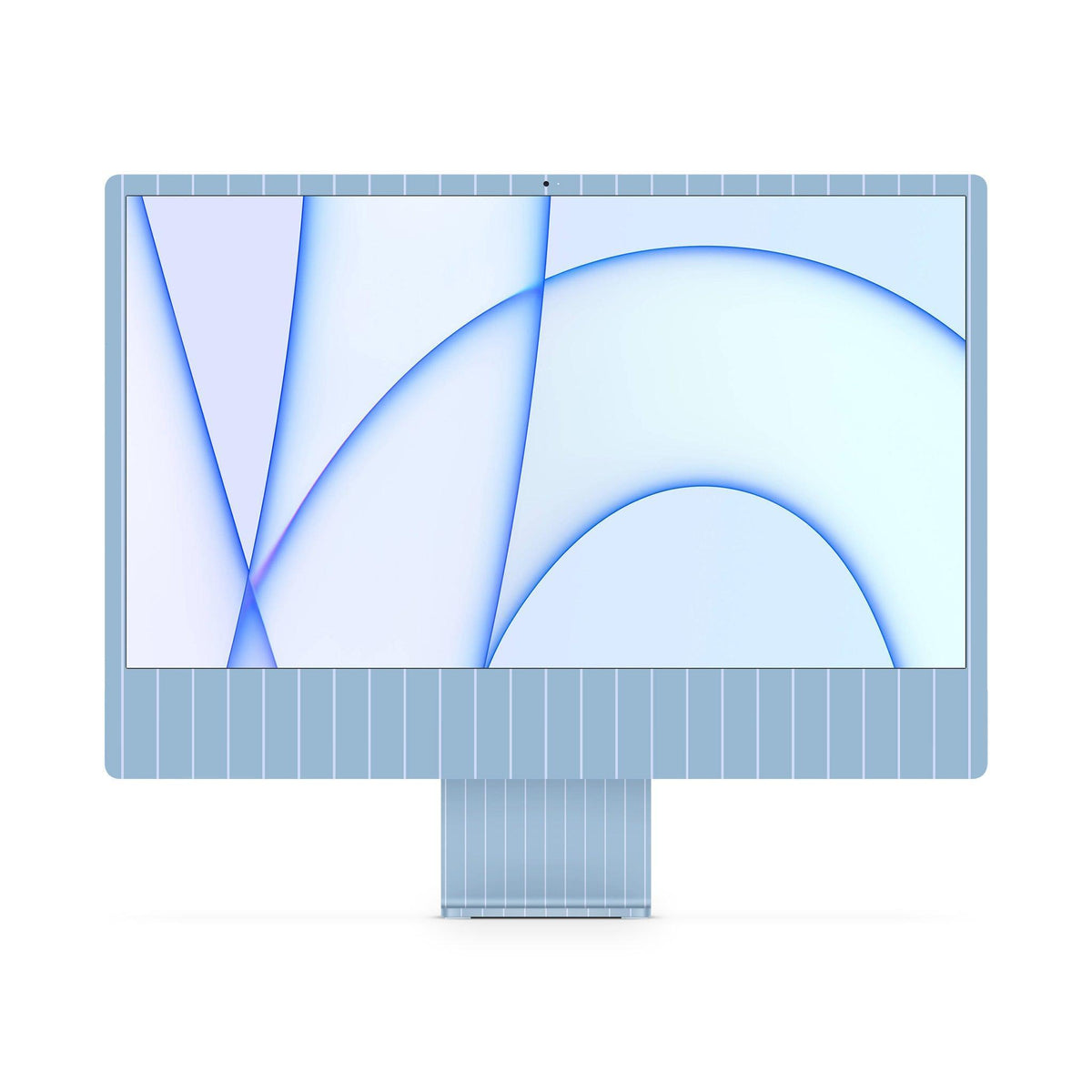 Blue Fine Line iMac Skin
