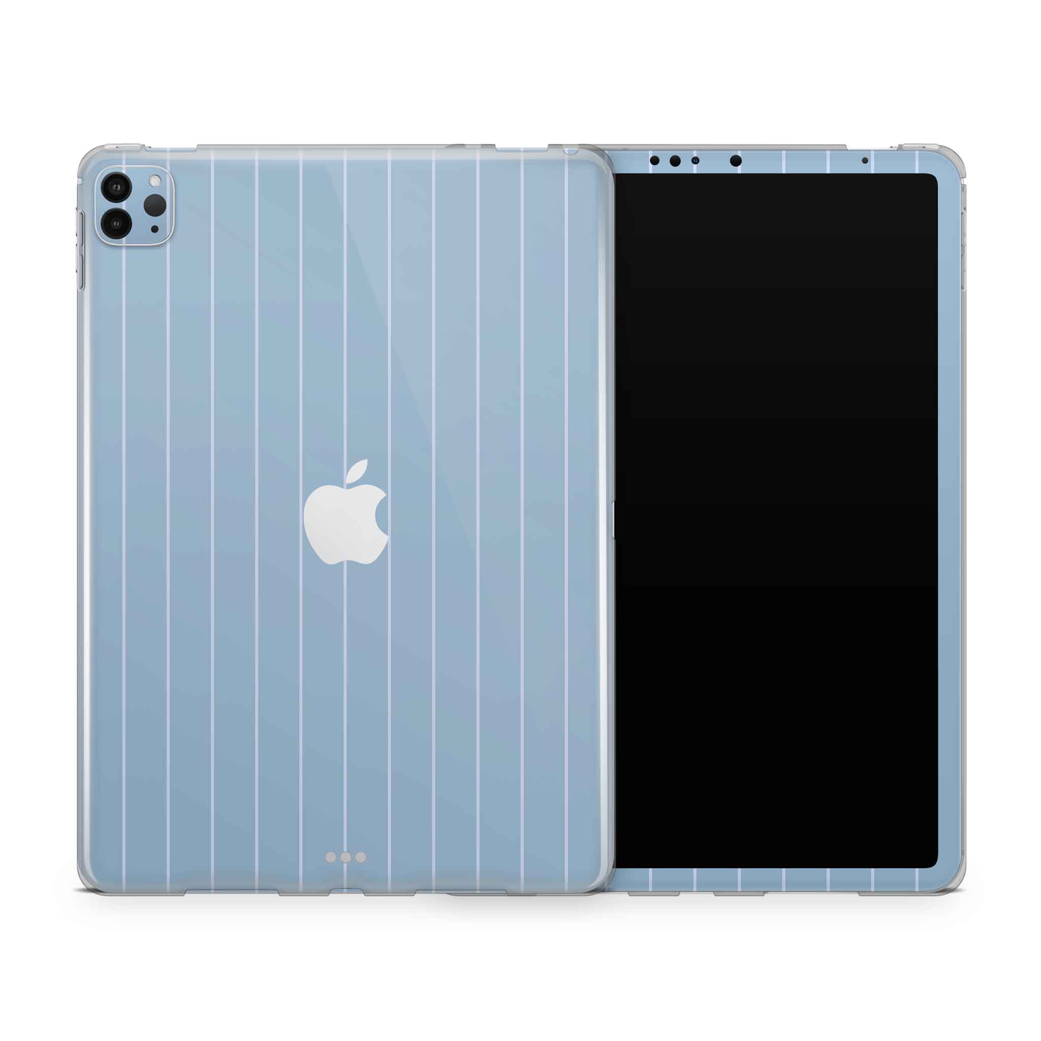 Blue Fine Line iPad Skin + Case