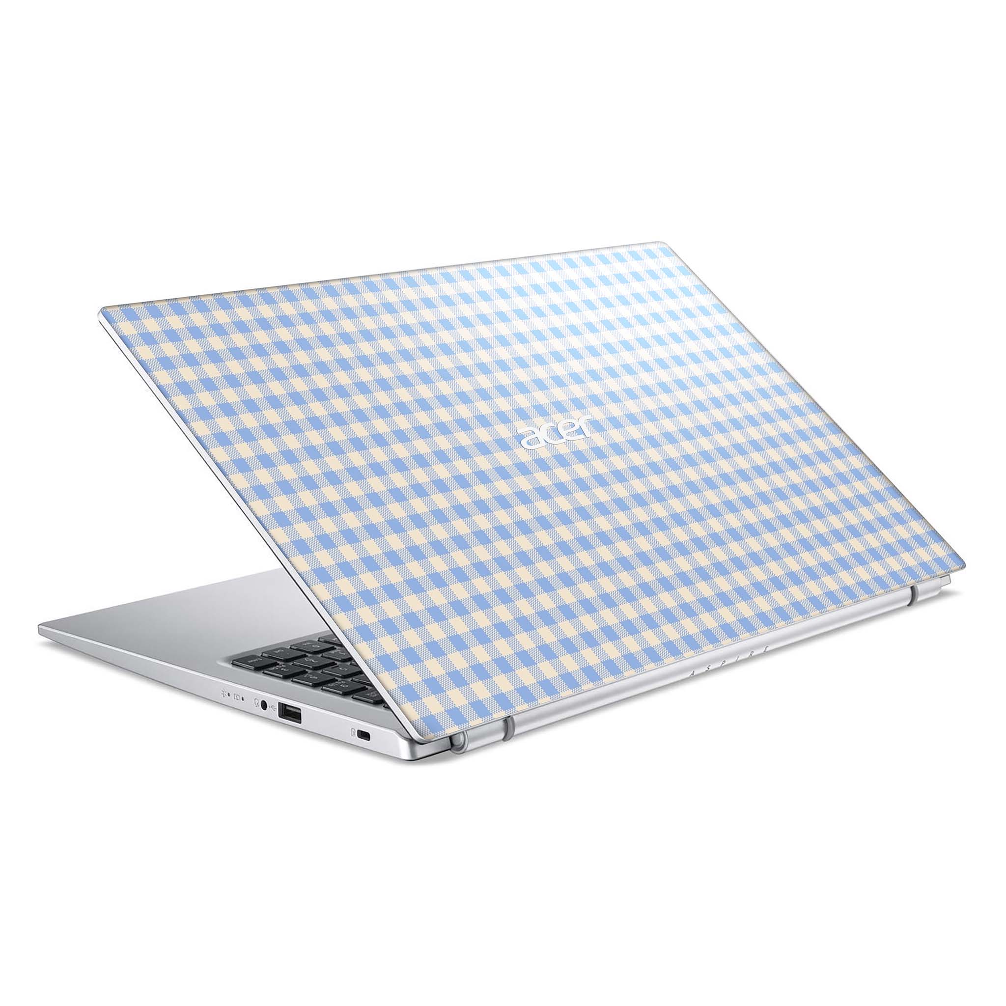 Blue Gingham Acer Aspire Skin