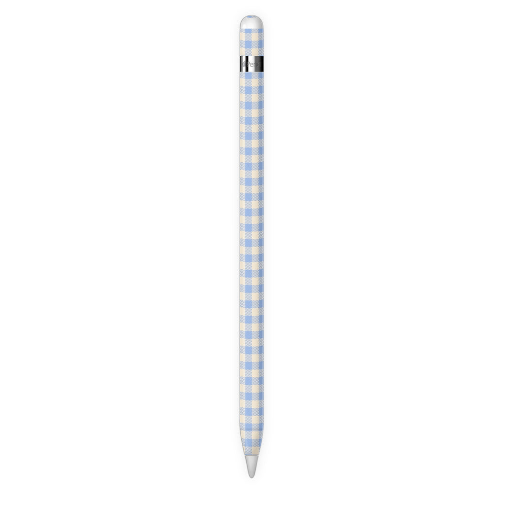 Blue Gingham Apple Pencil Skin