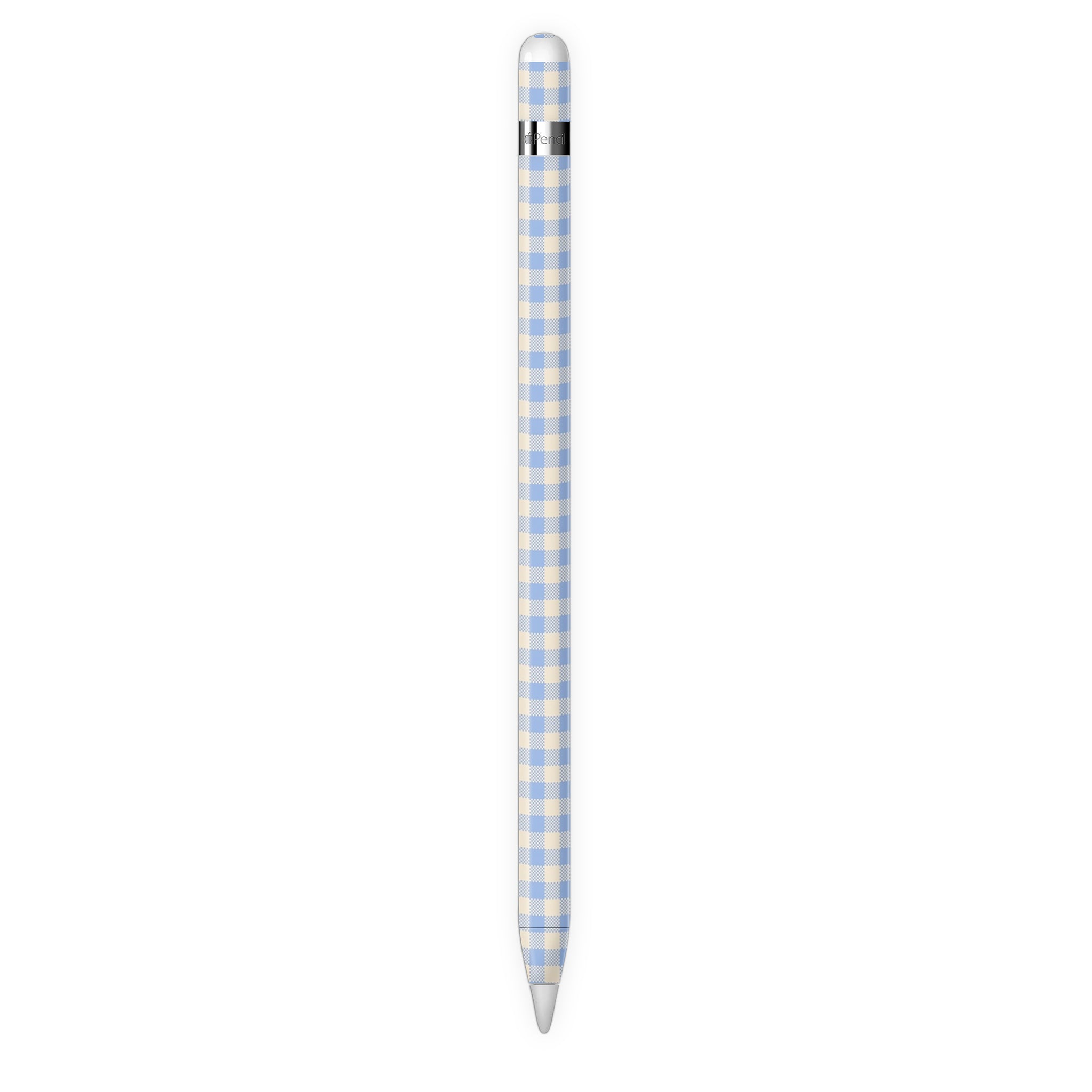 Blue Gingham Apple Pencil Skin